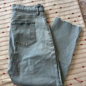 LOFT Light Blue Denim Jeans with Branded Button